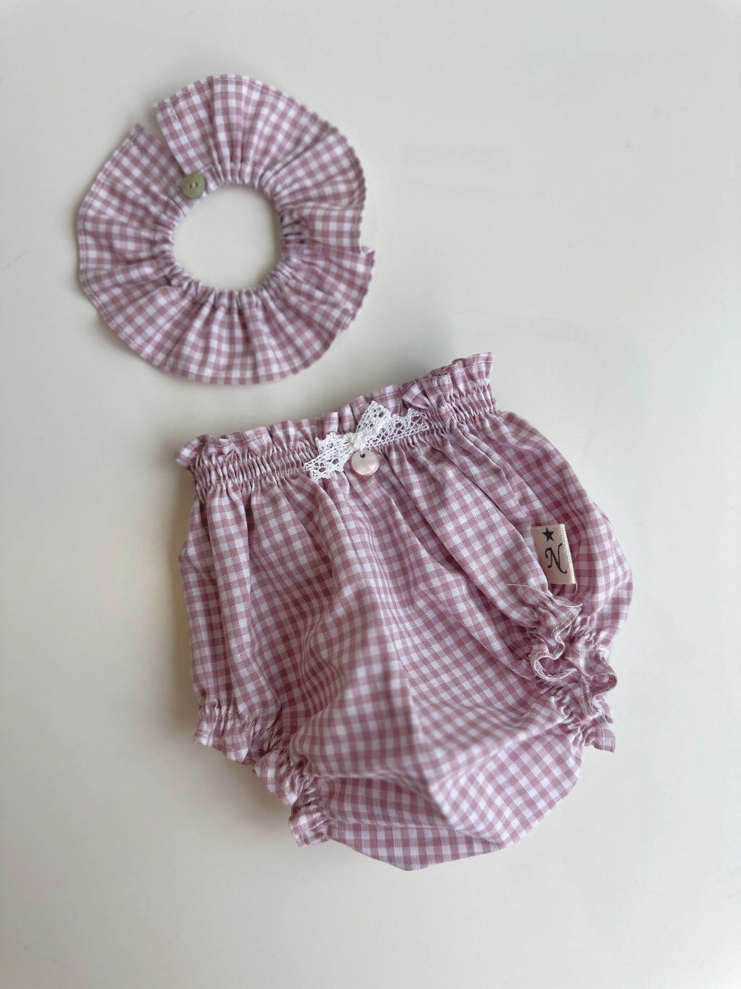 CUELLO Y CULOTTE PARA REBORN 42cm y muñeco 45cm