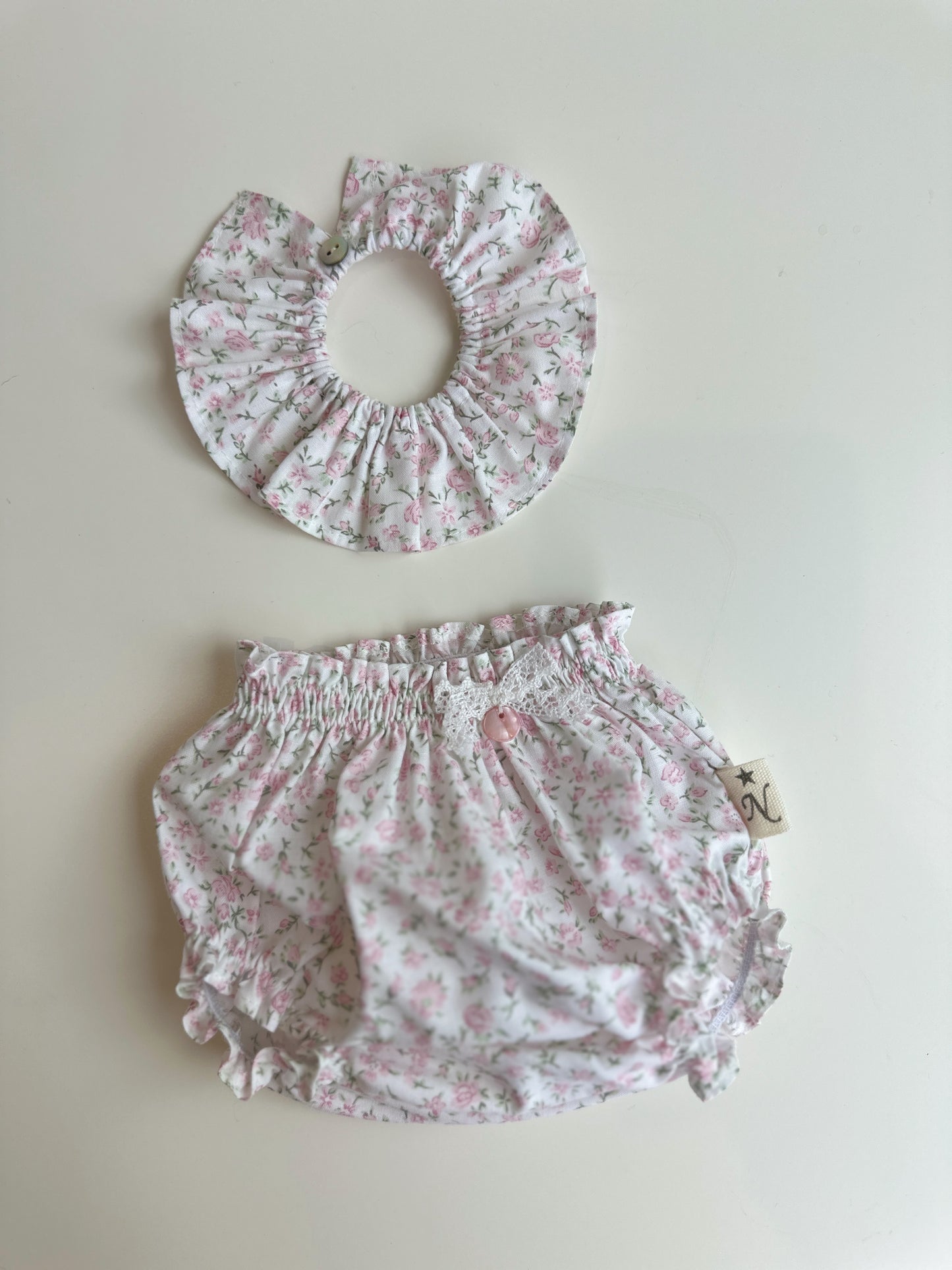 CUELLO Y CULOTTE PARA REBORN 42cm y muñeco 45cm