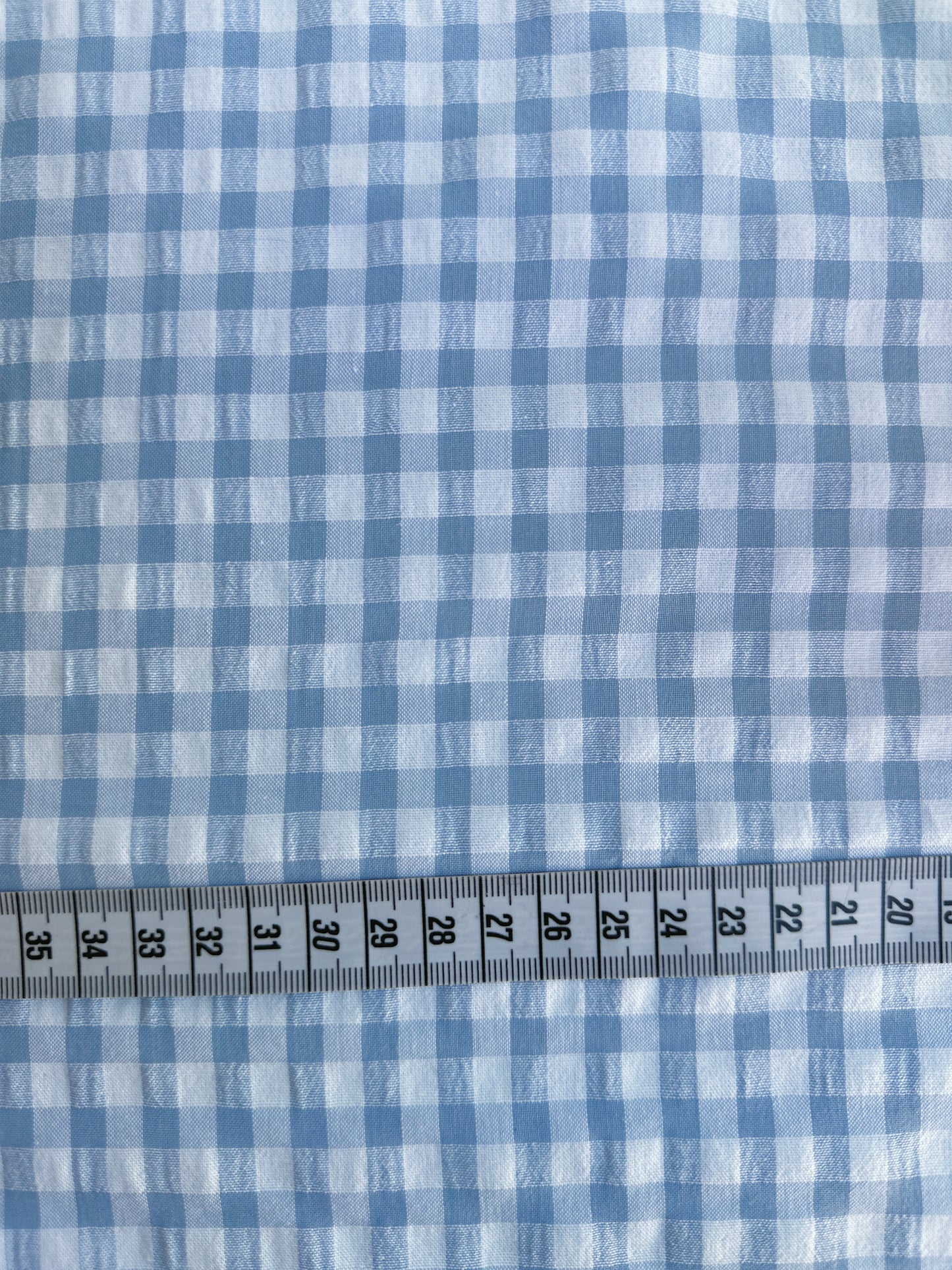 TELA VICHY SEERSUCKER DE 1,50 METROS DE ANCHO. METRO 11,75€