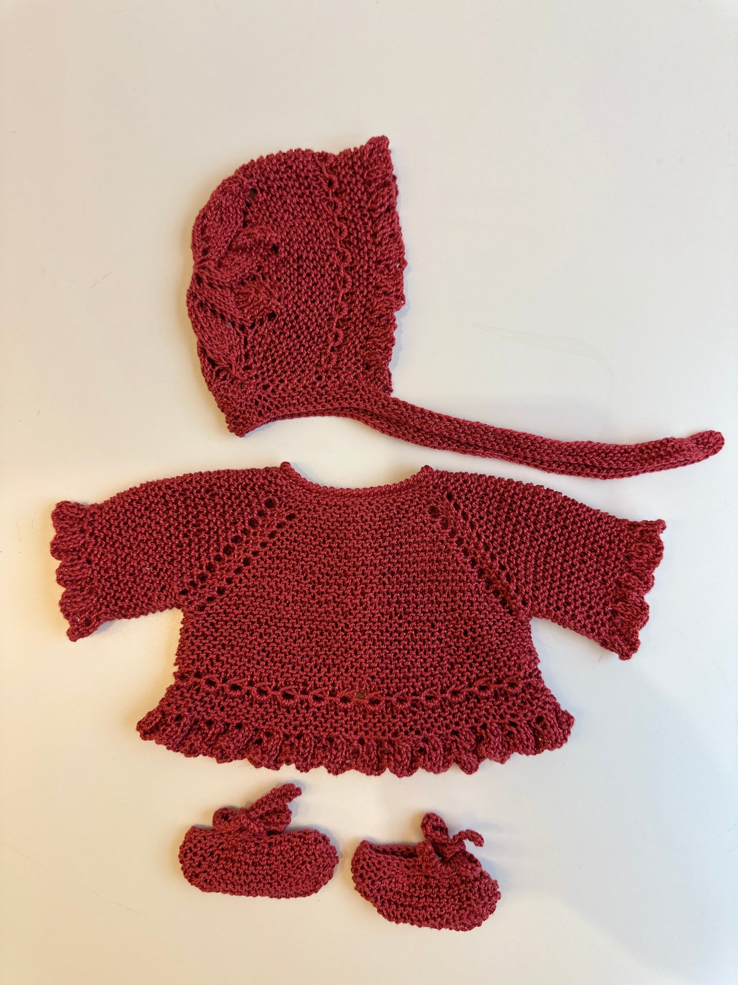 Conjuntos punto hecho a mano 36cm