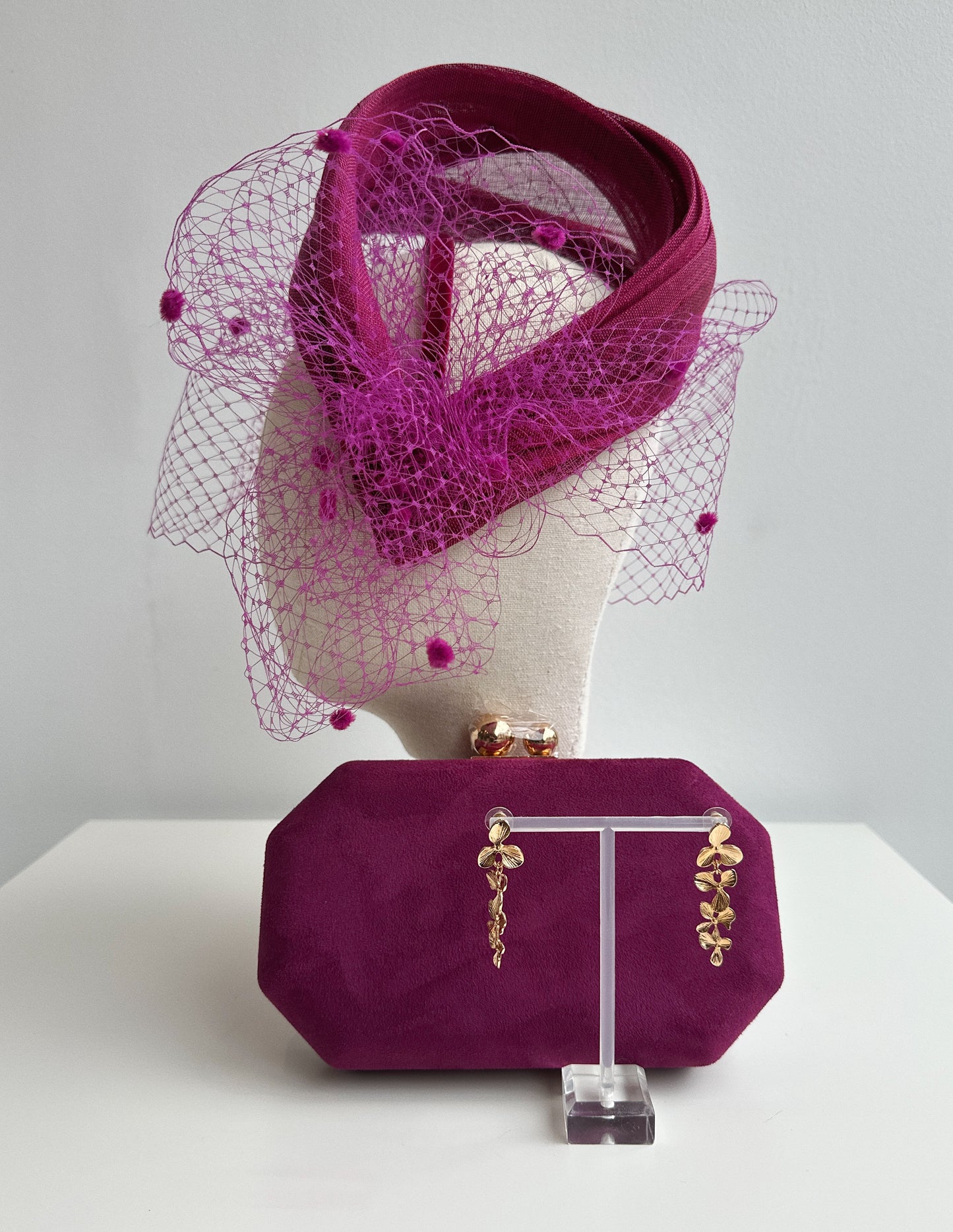 DIADEMA DE SIMANAY DE SEDA CON REDECILLA