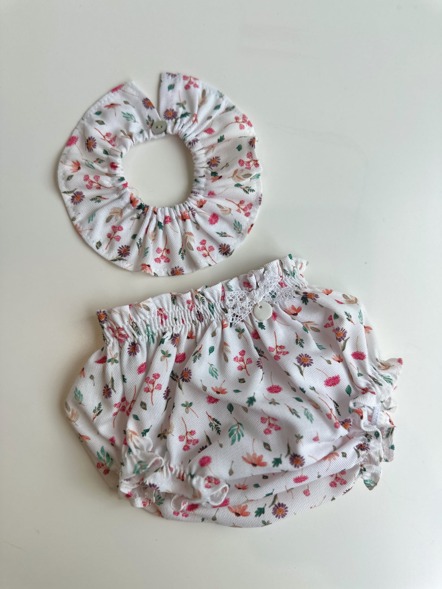 CUELLO Y CULOTTE PARA REBORN 42cm y muñeco 45cm