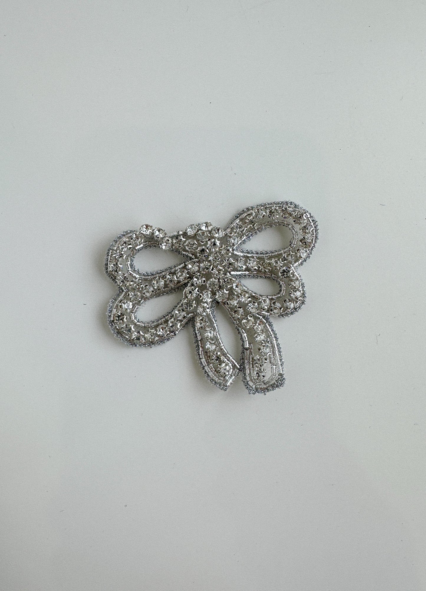 APLICACIÓN FIESTA LAZO PLATEADO