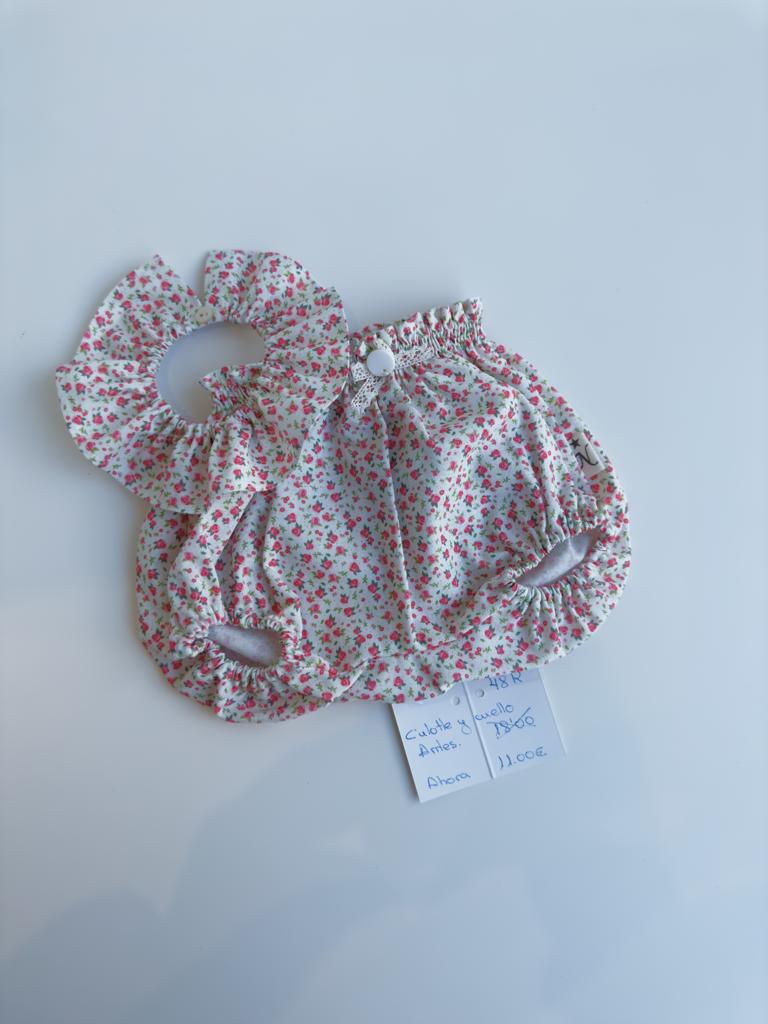 CONJUNTO CUELLO Y CULOTTE PARA REBORN DE 48 CENTIMETROS