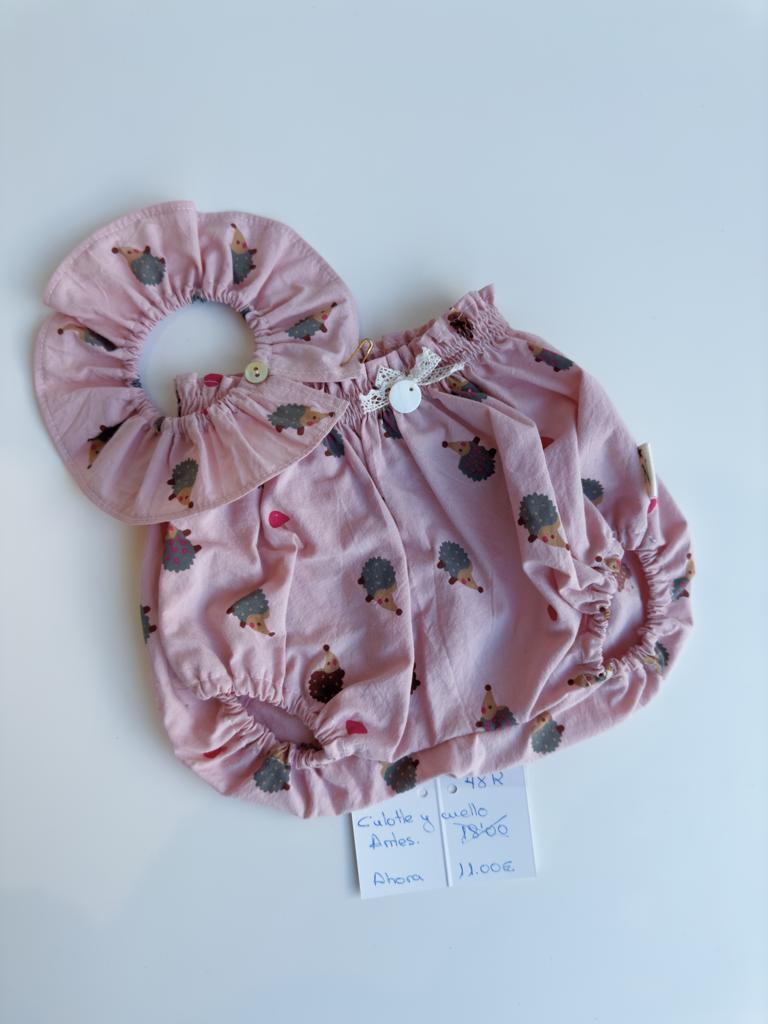 CONJUNTO CUELLO Y CULOTTE PARA REBORN DE 48 CENTIMETROS