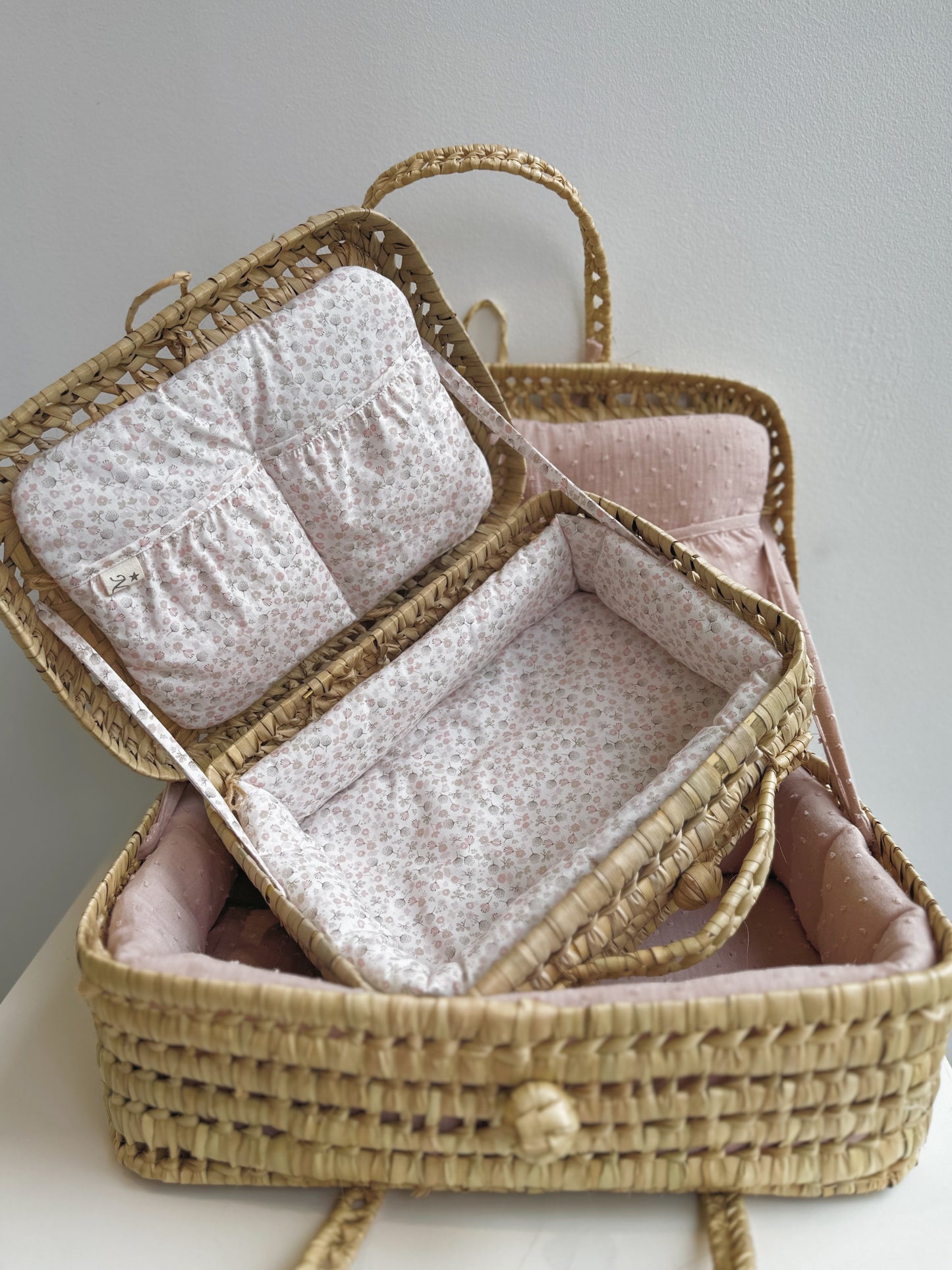 MALETA DE PALMA FORRADA LUCIA