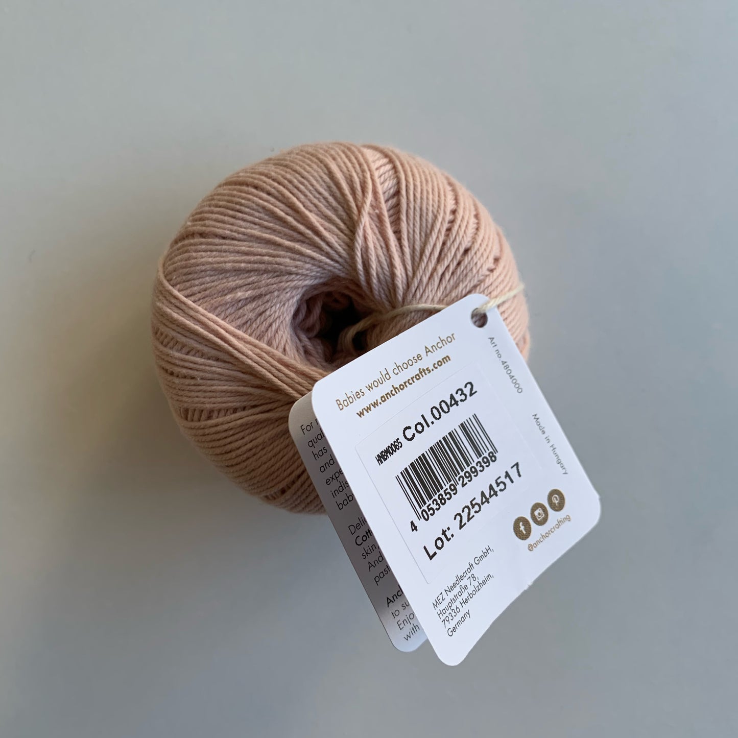 ANCHOR BABY PURE COTTON COL.00432