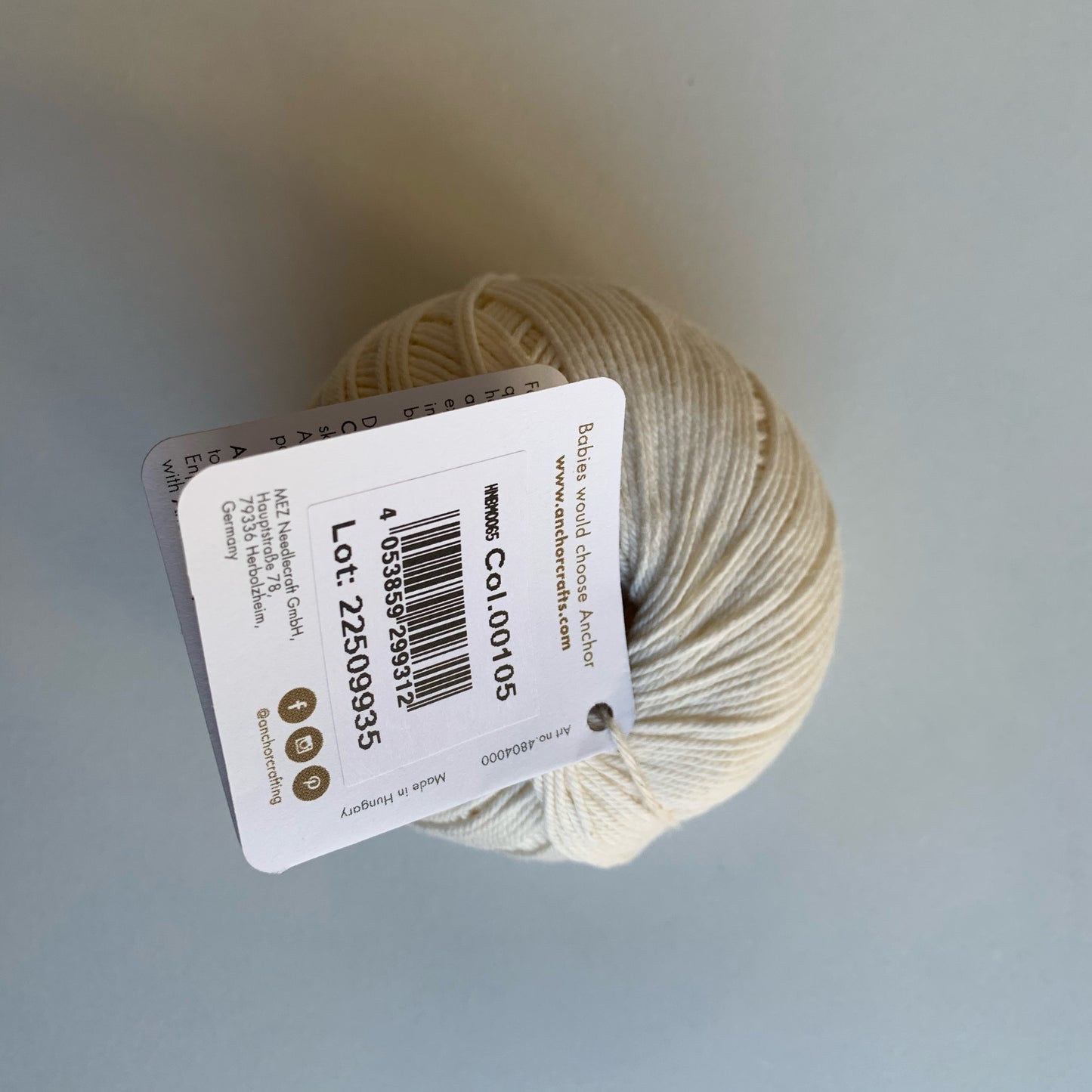 ANCHOR BABY PURE COTTON COL.00105