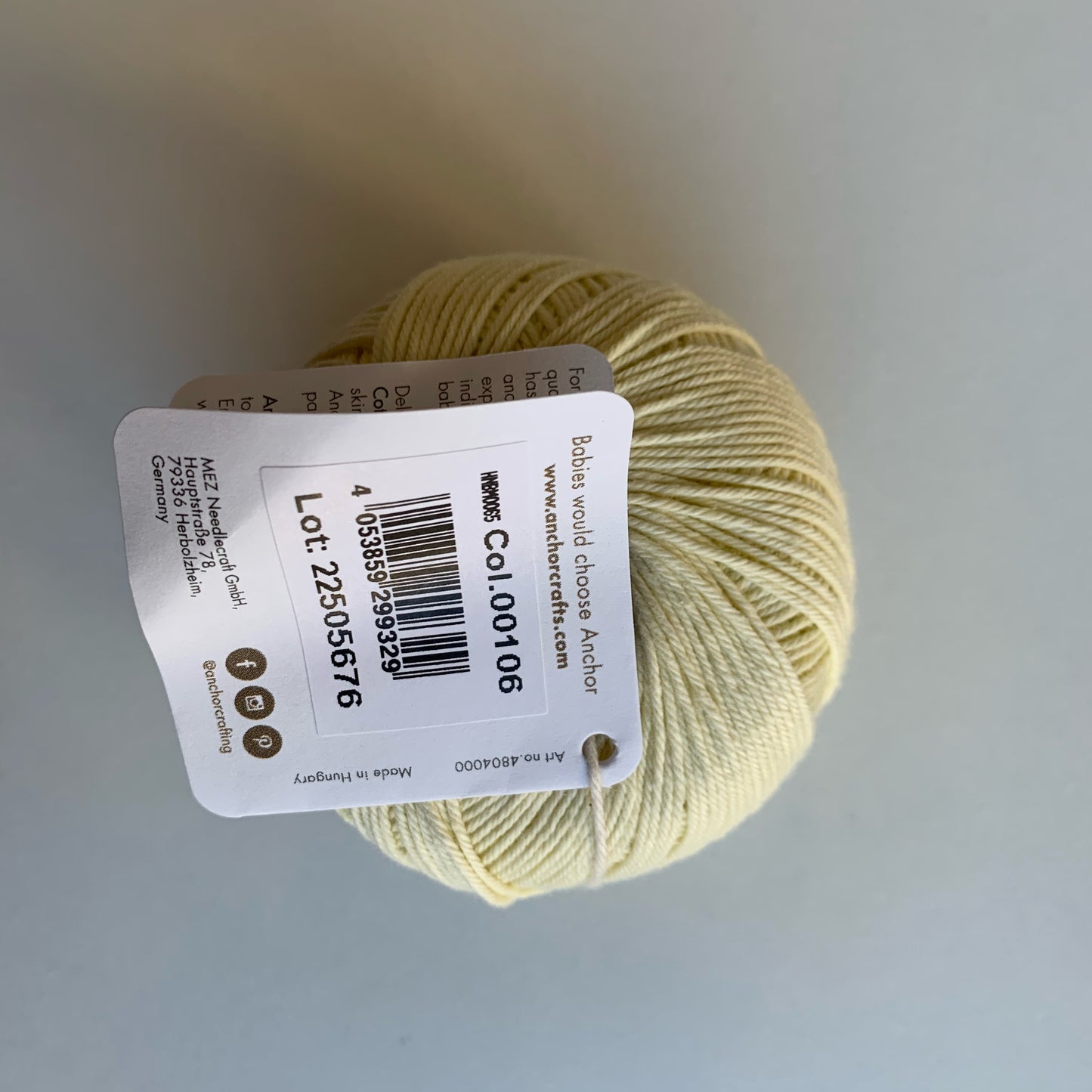 ANCHOR BABY PURE COTTON COL.00106