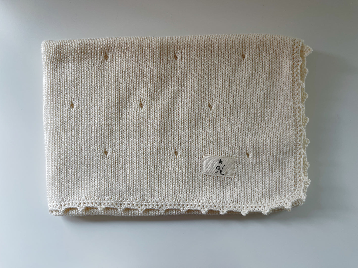 MANTITA/ ARRULLO HECHA EN ALGODÓN PARA BEBÉ 70CM X 50 CM