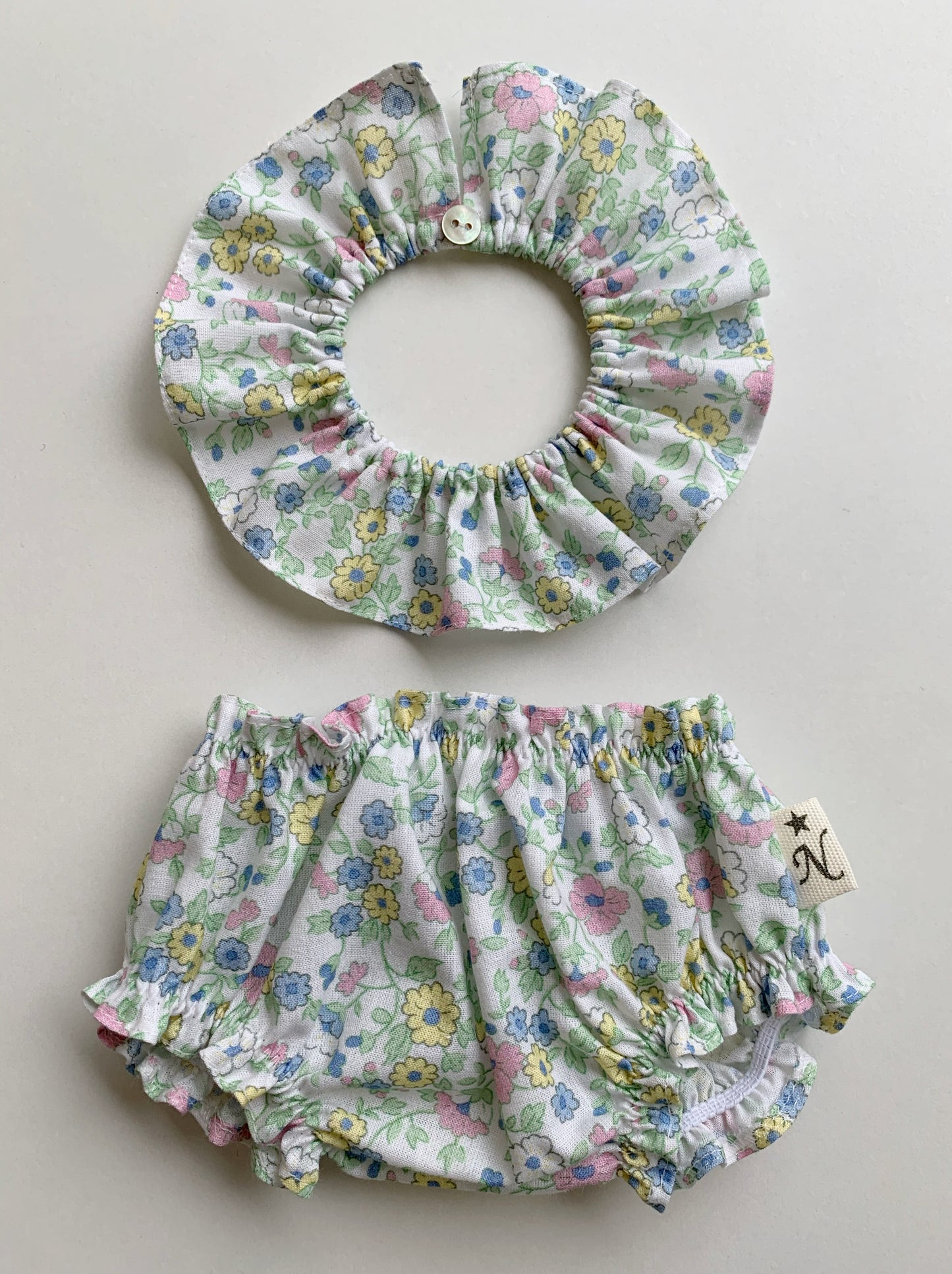CUELLO Y CULOTTE PARA REBORN DE 40 CM Y MUÑECO DE 42 CM