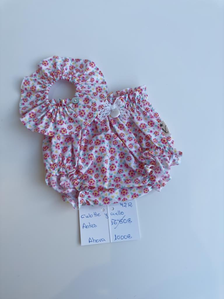 CONJUNTO CUELLO Y CULOTTE PARA REBORN DE 42 CENTIMETROS