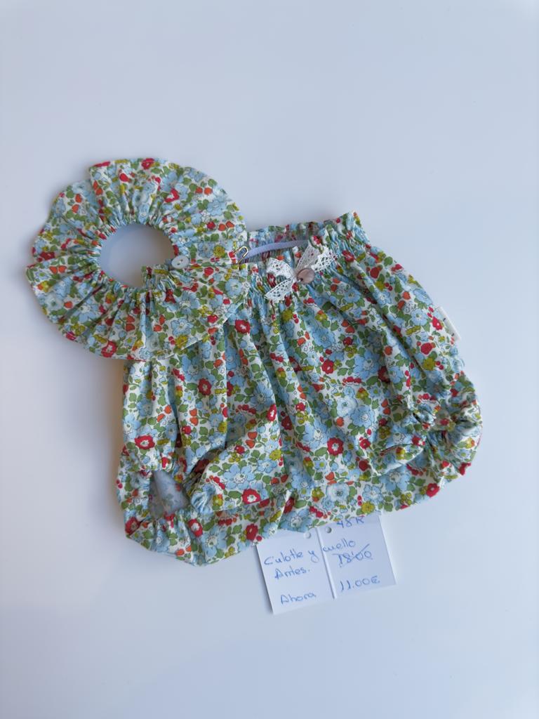 CONJUNTO CUELLO Y CULOTTE PARA REBORN DE 48 CENTIMETROS