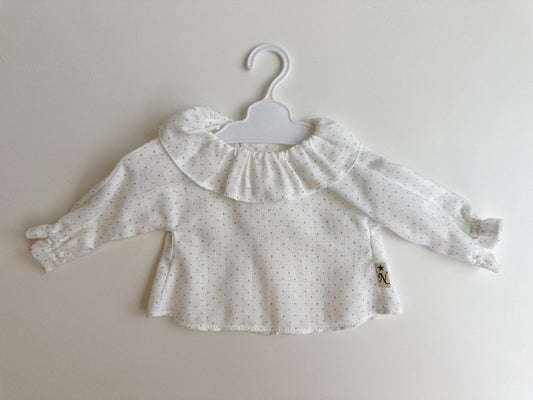 BLUSA MANGA LARGA Y CON CUELLO PARA REBORN DE 40 CM Y MUÑECA DE 42 CM