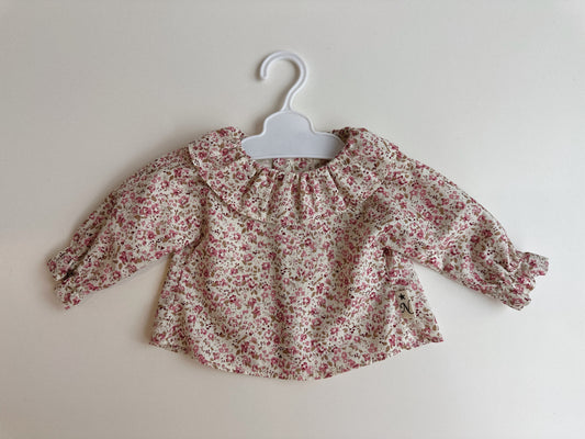 BLUSA MANGA LARGA Y CON CUELLO PARA REBORN DE 40 CM Y MUÑECA DE 42 CM