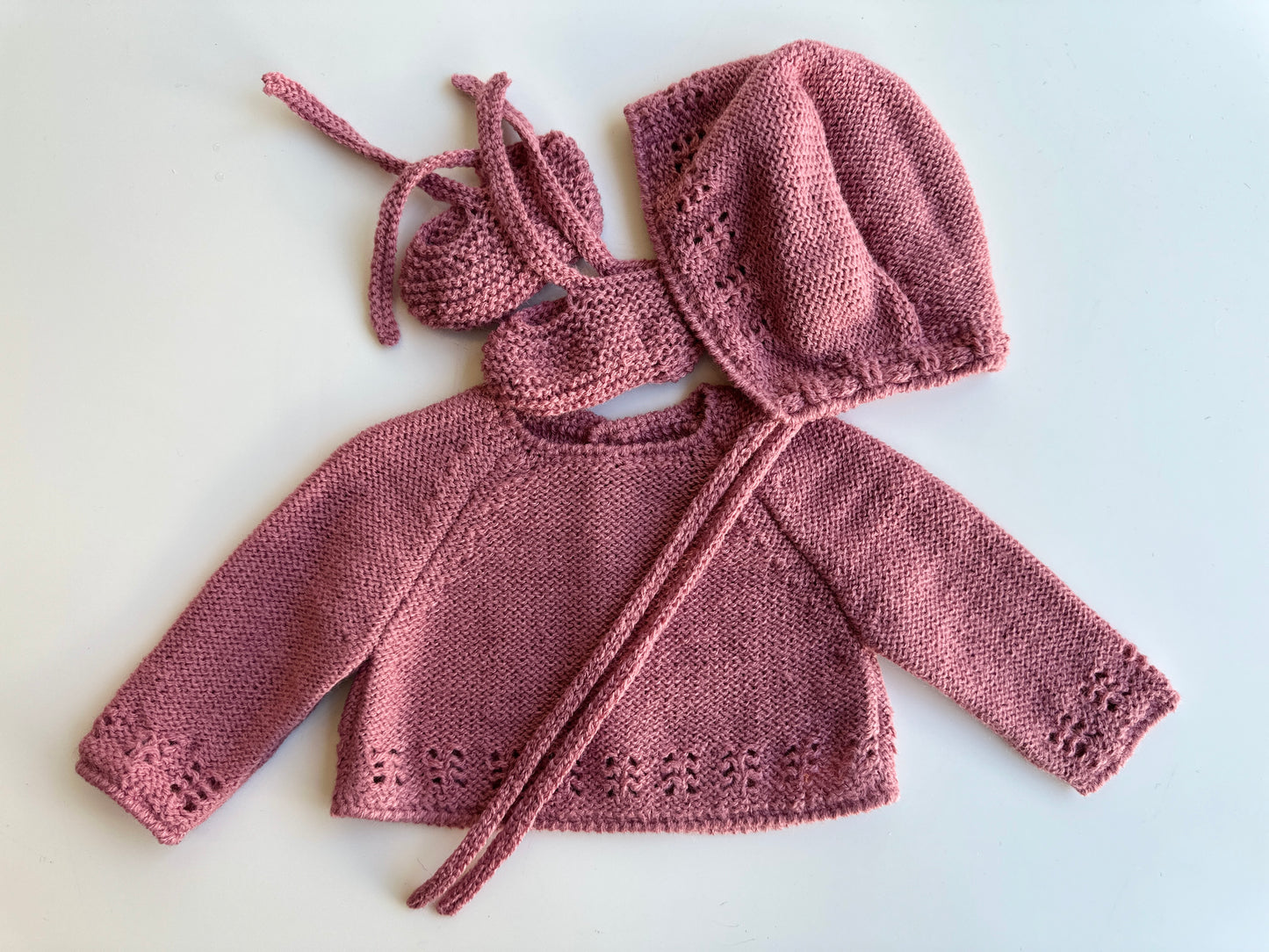 Capota, jersey y patucos para reborn 42cm