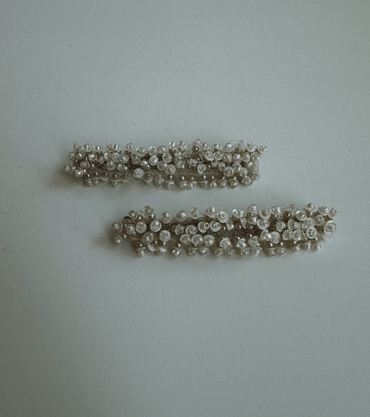 Pareja de pasadores para novia hecho a mano