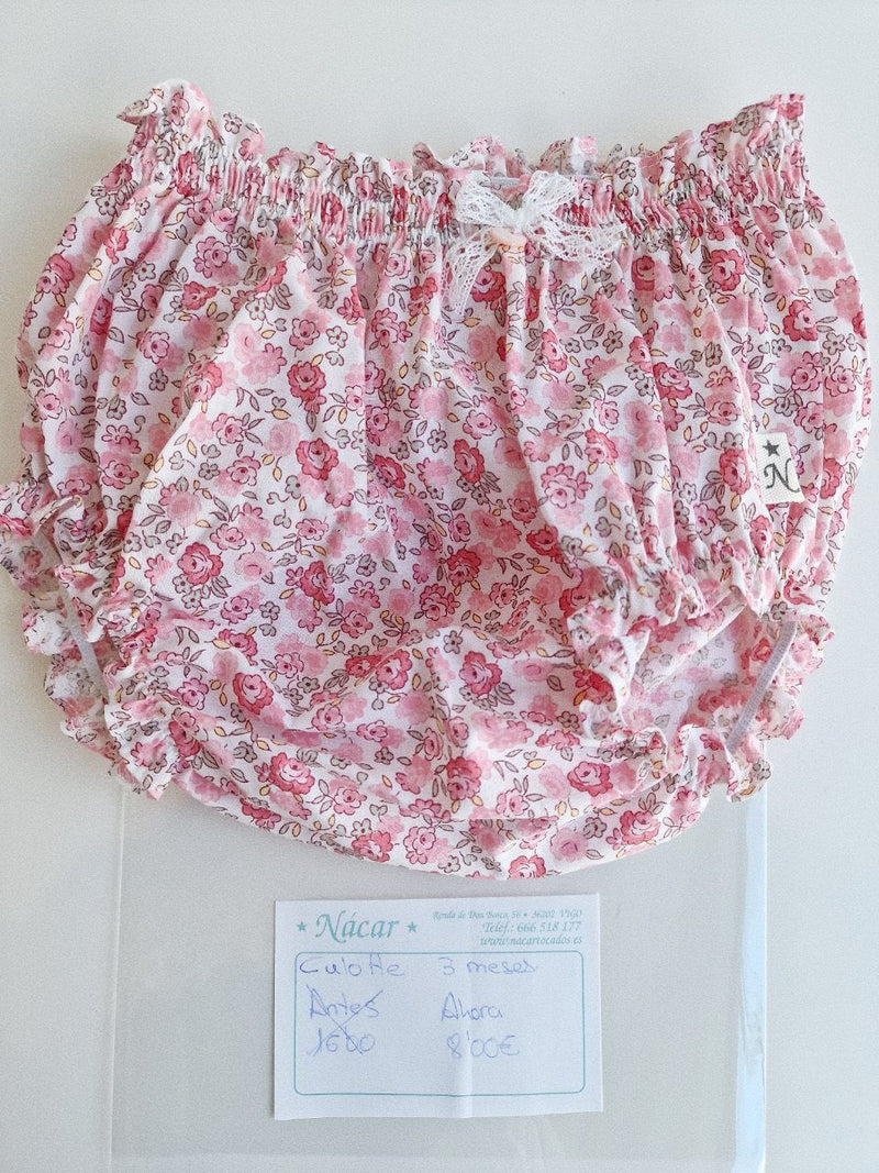 CULOTTE PARA BEBÉ DE 3 MESES