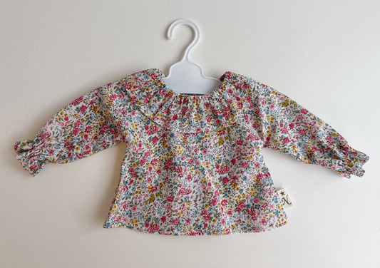 BLUSA MANGA LARGA Y CON CUELLO PARA REBORN DE 40 CM Y MUÑECA DE 42 CM