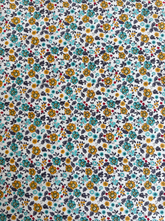 TELA INFANTIL ESTAMPADA POPELIN DE 1,5 METROS DE ANCHO. ANTES 14EUROS/ METRO AHORA 10€/METRO