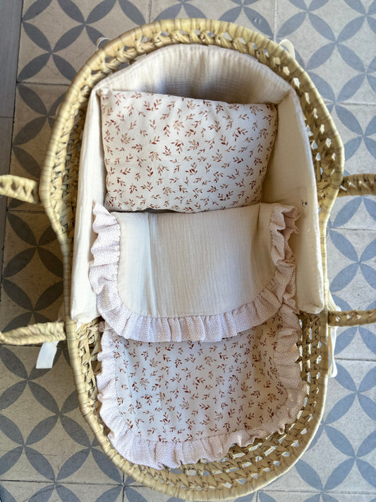 CAPAZO PARA REBORN Y MUÑECAS MODELO HOJAS