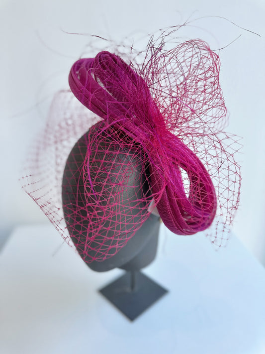 DIADEMA DE SIMANAY DE SEDA CON REDECILLA