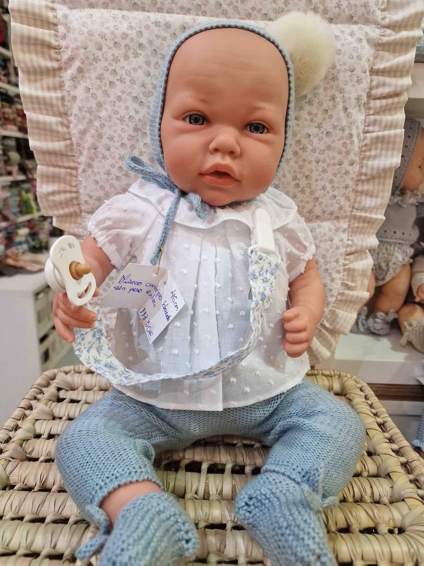 Muñeco 46 centímetros cuerpo blando Marina&Pau