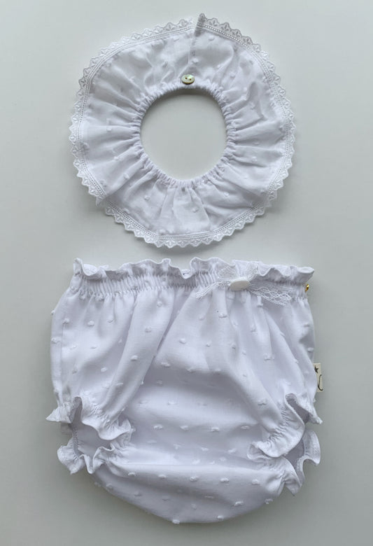 CONJUNTO DE CUELLO Y CULOTTE PARA REBORN 42 CENTÍMETROS.